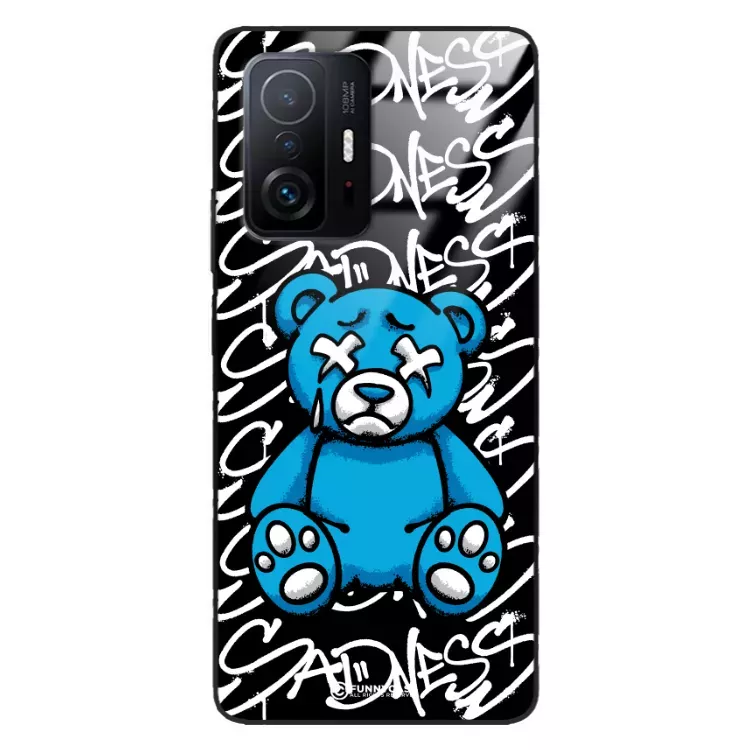 Etui Black Case Glass Rebel Zone do XIAOMI 11T PRO 5G Miś Streetwear ST_RZC104