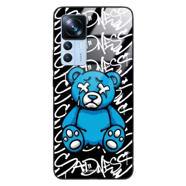 Etui Black Case Glass Rebel Zone do XIAOMI 12T PRO Miś Streetwear ST_RZC104