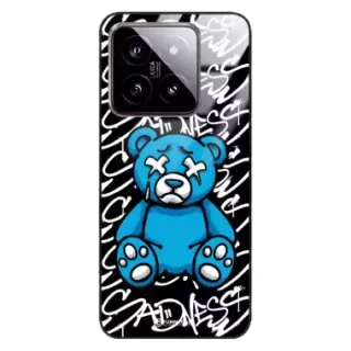 Etui Black Case Glass Rebel Zone do XIAOMI 14 Miś Streetwear ST_RZC104