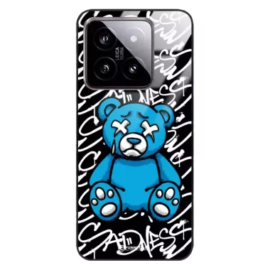 Etui Black Case Glass Rebel Zone do XIAOMI 14 Miś Streetwear ST_RZC104