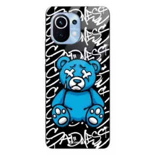 Etui Black Case Glass Rebel Zone do XIAOMI Mi 11 Miś Streetwear ST_RZC104