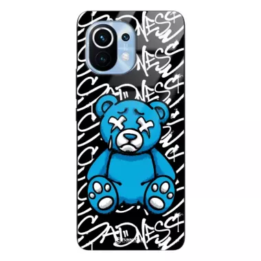 Etui Black Case Glass Rebel Zone do XIAOMI Mi 11 Miś Streetwear ST_RZC104