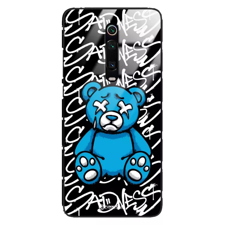 Etui Black Case Glass Rebel Zone do XIAOMI REDMI K20 PRO Miś Streetwear ST_RZC104