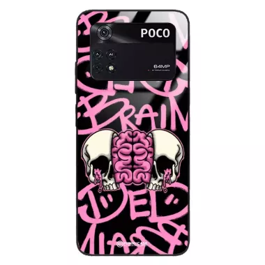 Etui Black Case Glass Rebel Zone do XIAOMI POCO M4 PRO 4G Cherry Bomb ST_RZC119