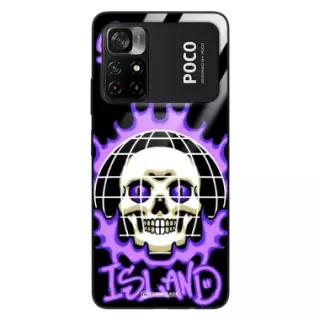 Etui Black Case Glass Rebel Zone do XIAOMI POCO M4 PRO 5G Spooky Island ST_RZC103
