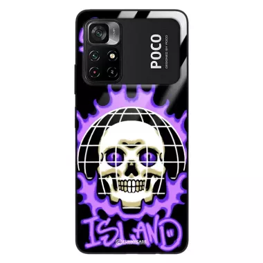 Etui Black Case Glass Rebel Zone do XIAOMI POCO M4 PRO 5G Spooky Island ST_RZC103