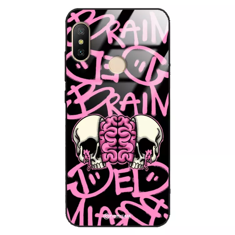 Etui Black Case Glass Rebel Zone do XIAOMI Mi A2 LITE Cherry Bomb ST_RZC119