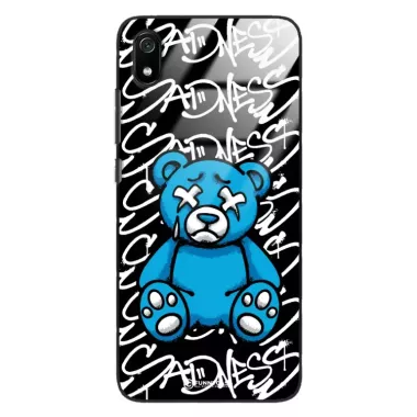 Etui Black Case Glass Rebel Zone do XIAOMI REDMI 7A Miś Streetwear ST_RZC104