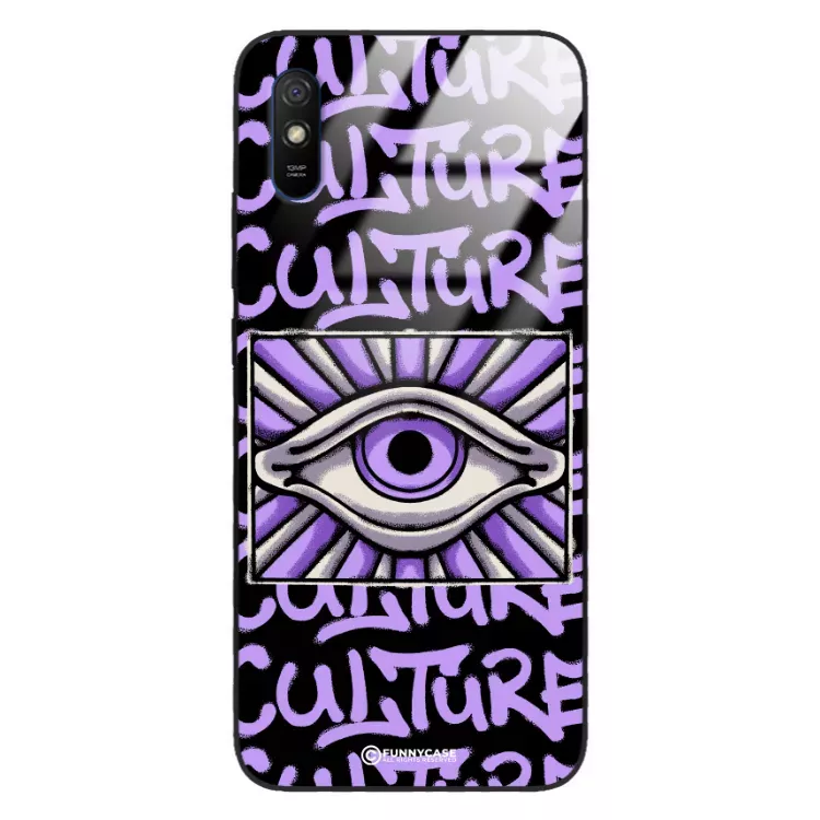 Etui Black Case Glass Rebel Zone do XIAOMI REDMI 9A Kultura Steet Art. ST_RZC109