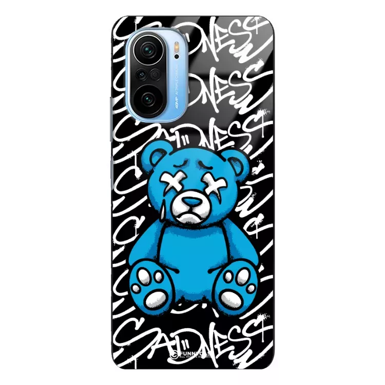 Etui Black Case Glass Rebel Zone do XIAOMI Mi 11i  Miś Streetwear ST_RZC104