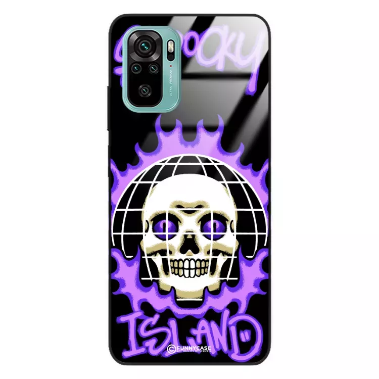 Etui Black Case Glass Rebel Zone do XIAOMI REDMI NOTE 10 4G Spooky Island ST_RZC103