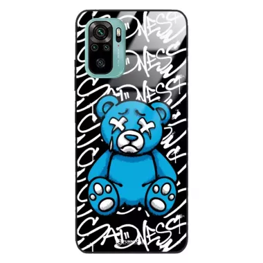 Etui Black Case Glass Rebel Zone do XIAOMI REDMI NOTE 10s Miś Streetwear ST_RZC104