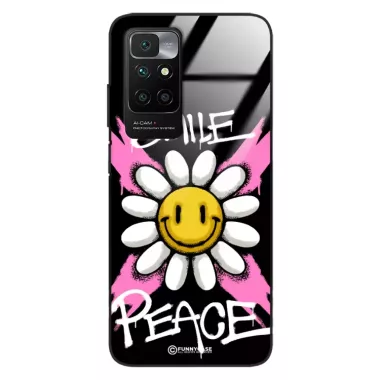 Etui Black Case Glass Rebel Zone do XIAOMI REDMI NOTE 11 Kwiat Peace ST_RZC105