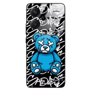 Etui Black Case Glass Rebel Zone do XIAOMI REDMI NOTE 13 PRO PLUS Miś Streetwear ST_RZC104