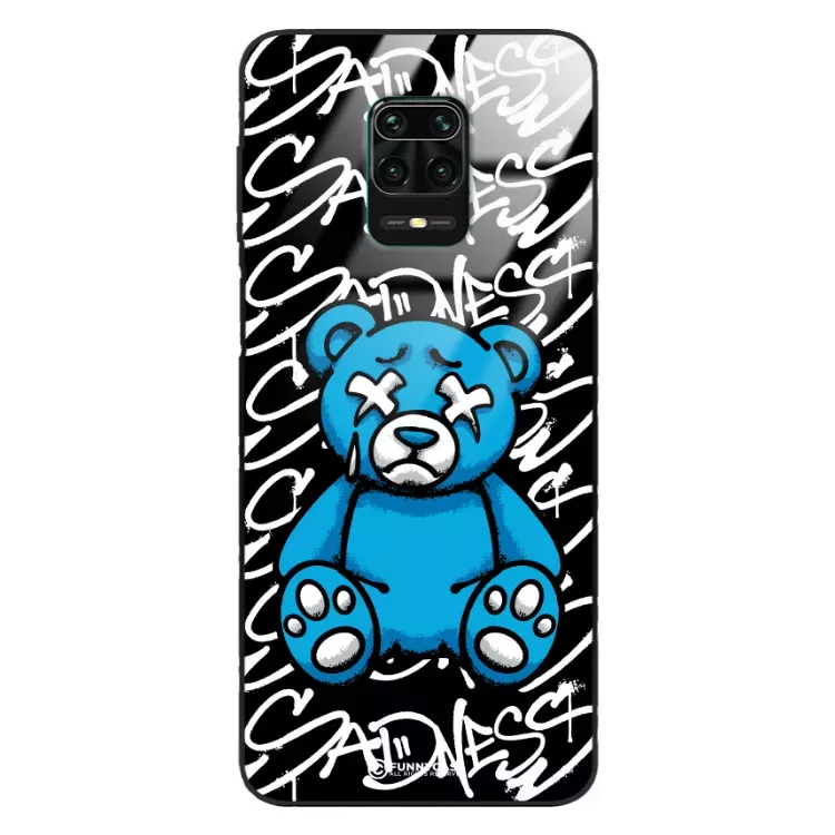 Etui Black Case Glass Rebel Zone do XIAOMI REDMI NOTE 9 PRO Miś Streetwear ST_RZC104