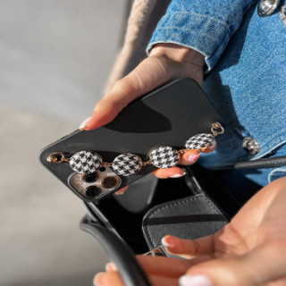 MATOWE ETUI DO OPPO RENO 15F 5G / 15 FS 5G Z ŁAŃCUSZKIEM BLINK 29 CZARNY