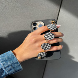 MATOWE ETUI DO OPPO RENO 15F 5G / 15 FS 5G Z ŁAŃCUSZKIEM BLINK 29 CZARNY