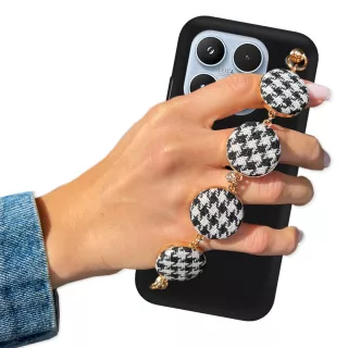 MATOWE ETUI DO XIAOMI 17 Z ŁAŃCUSZKIEM BLINK 29 CZARNY