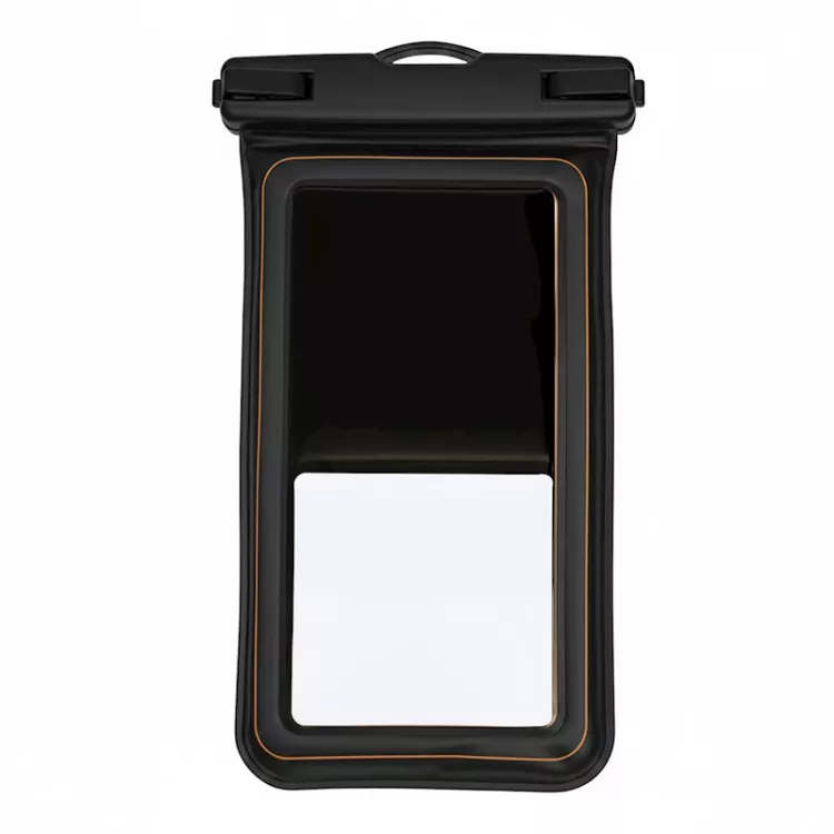 Wodoodporny pokrowiec na telefon IP68 – pływające etui z okienkiem uniwersalne czarne