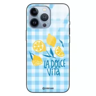 Etui Black Case Glass Dolce Vita do APPLE IPHONE 13 PRO Cytryny Owoce Lato Wakacje Cytrusy ST_DOC104