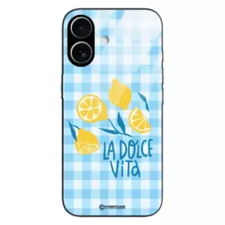Etui Black Case Glass Dolce Vita do APPLE IPHONE 17 Amalfi Cytryny Włochy Lato Wakacje ST_DOC131
