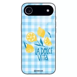 Etui Black Case Glass Dolce Vita do APPLE IPHONE 17 AIR Cytryny Owoce Lato Wakacje Cytrusy ST_DOC104