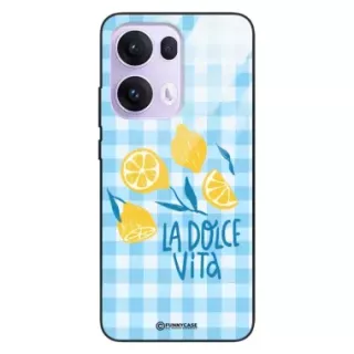 Etui Black Case Glass Dolce Vita do OPPO RENO 13 PRO 5G Cytryna Lato Wakacje Summer Słońce ST_DOC139