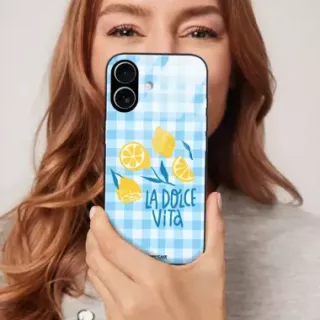 Etui Black Case Glass Dolce Vita do OPPO RENO 7 SE 5G Cytryny Lato Włochy Wakacje Kratka ST_DOC101