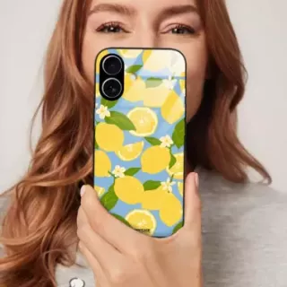 Etui Black Case Glass Dolce Vita do REALME 10 PRO PLUS 5G Cytryny Kwiaty Owoce Lato Natura ST_DOC125
