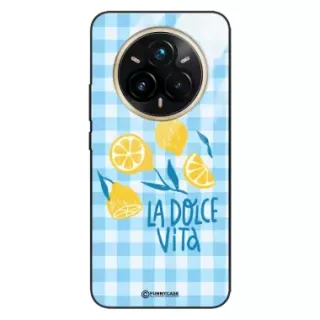 Etui Black Case Glass Dolce Vita do REALME 14 PRO PLUS 5G Cytryny Owoce Lato Wakacje Cytrusy ST_DOC104