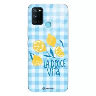 Etui Black Case Glass Dolce Vita do REALME 7i Włochy Italia Cytryny Kafelki Wakacje ST_DOC132