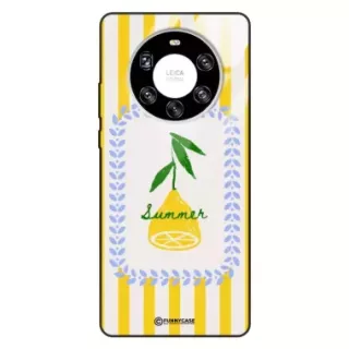 Etui Black Case Glass Dolce Vita do HUAWEI MATE 40 PRO PLUS Cytryna Lato Wakacje Summer Słońce ST_DOC139
