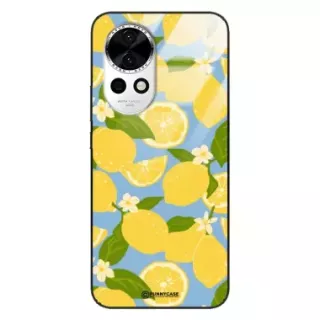 Etui Black Case Glass Dolce Vita do HUAWEI NOVA 12 Cytryny Kwiaty Owoce Lato Natura ST_DOC125