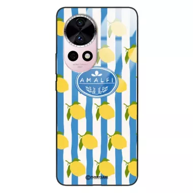 Etui Black Case Glass Dolce Vita do HUAWEI NOVA 12 ULTRA Amalfi Cytryny Włochy Lato Wakacje ST_DOC131