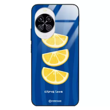 Etui Black Case Glass Dolce Vita do HUAWEI NOVA 14 5G Cytryny Owoce Lato Wakacje Cytrusy ST_DOC104