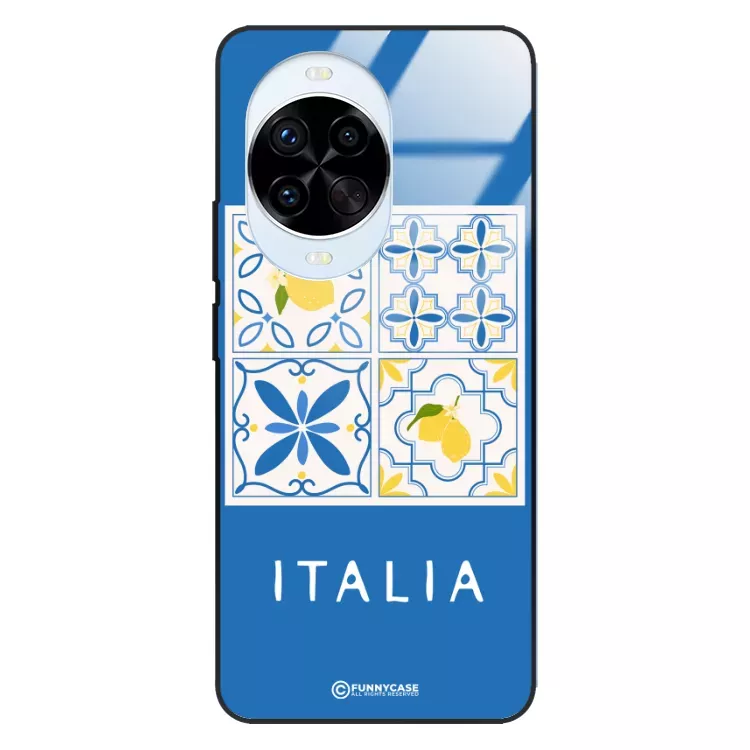Etui Black Case Glass Dolce Vita do HUAWEI NOVA 14 PRO 5G Włochy Italia Cytryny Kafelki Wakacje ST_DOC132