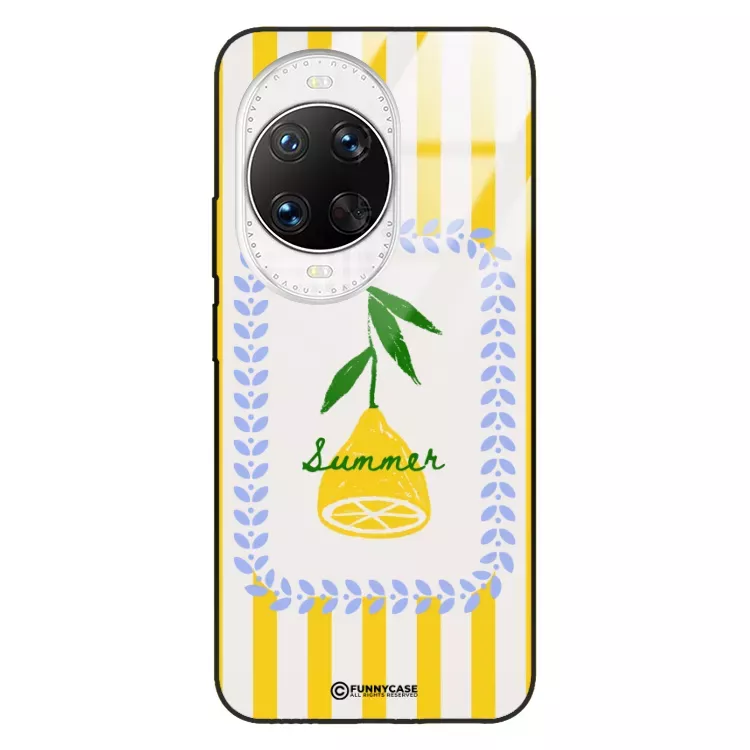 Etui Black Case Glass Dolce Vita do HUAWEI NOVA 14 ULTRA 5G Cytryna Lato Wakacje Summer Słońce ST_DOC139