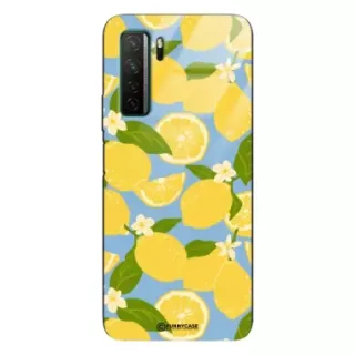 Etui Black Case Glass Dolce Vita do HUAWEI NOVA 7SE Cytryny Kwiaty Owoce Lato Natura ST_DOC125