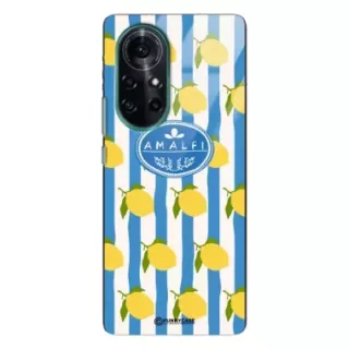 Etui Black Case Glass Dolce Vita do HUAWEI NOVA 8 Amalfi Cytryny Włochy Lato Wakacje ST_DOC131
