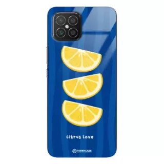 Etui Black Case Glass Dolce Vita do HUAWEI NOVA 8 SE Cytryny Owoce Lato Wakacje Cytrusy ST_DOC104