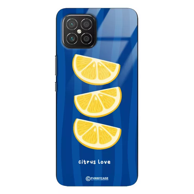 Etui Black Case Glass Dolce Vita do HUAWEI NOVA 8 SE Cytryny Owoce Lato Wakacje Cytrusy ST_DOC104