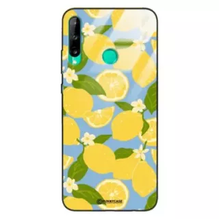Etui Black Case Glass Dolce Vita do HUAWEI P40 LITE E Cytryny Kwiaty Owoce Lato Natura ST_DOC125