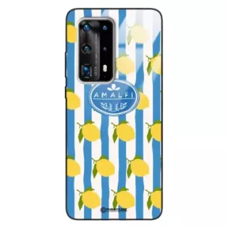 Etui Black Case Glass Dolce Vita do HUAWEI P40 PRO PLUS Amalfi Cytryny Włochy Lato Wakacje ST_DOC131