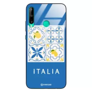 Etui Black Case Glass Dolce Vita do HUAWEI Y7P 2020 Włochy Italia Cytryny Kafelki Wakacje ST_DOC132