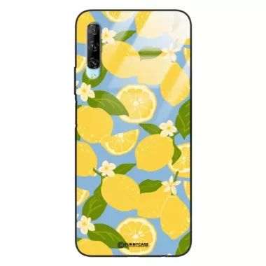 Etui Black Case Glass Dolce Vita do HUAWEI HONOR 9X PRO Cytryny Kwiaty Owoce Lato Natura ST_DOC125