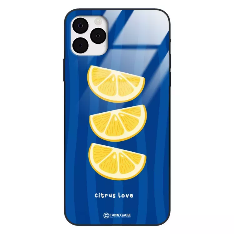 Etui Black Case Glass Dolce Vita do APPLE IPHONE 11 PRO Cytryny Owoce Lato Wakacje Cytrusy ST_DOC104