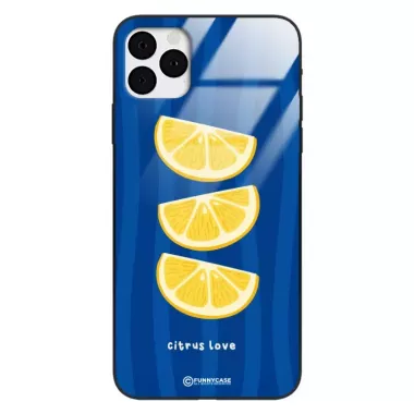 Etui Black Case Glass Dolce Vita do APPLE IPHONE 11 PRO Cytryny Owoce Lato Wakacje Cytrusy ST_DOC104