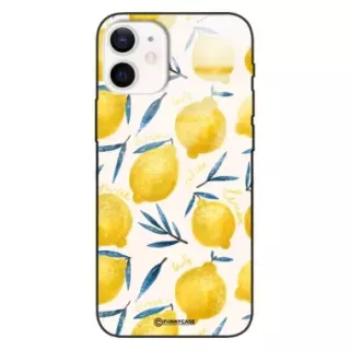 Etui Black Case Glass Dolce Vita do APPLE IPHONE 12 MINI Cytryny Lato Owoce Wakacje Słońce ST_DOC145