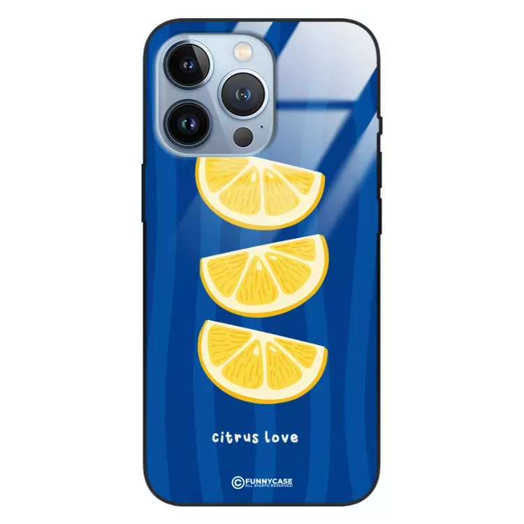 Etui Black Case Glass Dolce Vita do APPLE IPHONE 13 PRO Cytryny Owoce Lato Wakacje Cytrusy ST_DOC104