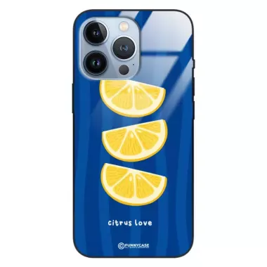 Etui Black Case Glass Dolce Vita do APPLE IPHONE 13 PRO Cytryny Owoce Lato Wakacje Cytrusy ST_DOC104